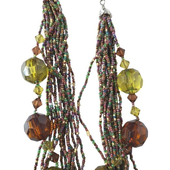 Vintage Esmore Beaded Multi Strand Torsade Necklace - Picture 4 of 5